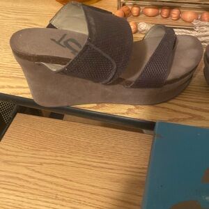 OTBT wedges/heels size 8 dark brown in color never been worn. NWOT